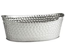 Tablecraft BT2013 Stainless Steel Oval Beverage Tub - Single Wall, 20-1/2"Wx8-3/4"Dx13-1/2"H