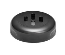 Plastic Shaker Lid - Slotted, Black