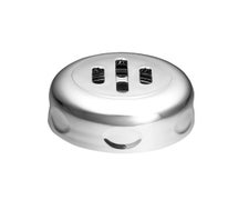 Plastic Shaker Lid - Slotted, Chrome