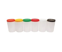PourMaster Polyethylene Backup Unit with Colored Coded Lids, 1 Qt. Capacity
