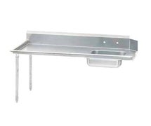 Advance Tabco DTS-S60-48L-X Prepackaged Dishtable Soil Table, Left to Right Flow, 4 ft. Width