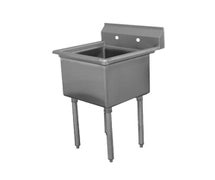 Advance Tabco FE-1-1812 1 Compartment Pot and Dish Sink, No Drainboard