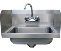Advance Tabco 7-PS-EC-SP-X - Hand Sink With Side Splashes - 14"Wx10"D Bowl