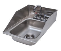 Advance Tabco DI-1-5SP - Drop-In Hand Sink - 6" Backsplash and Side Splash - Gooseneck Faucet