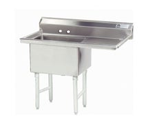 Advance Tabco FC-1-2424-24R Fabricated 1 Bowl Sink, 24" Drainboard on Right