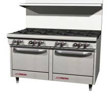 Southbend S48EE - 48"W Economy Gas Range - 8 Burners, 2 Space Saver Ovens, Lp
