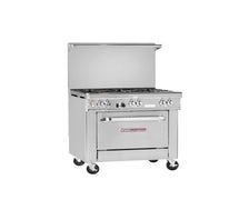 Southbend 4361D-1G - Commercial Gas Range - 36"W, 4 Burners, 1 Standard Oven, 12" Griddle on Right, Natural