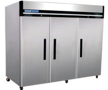 Central Exclusive 69K-033 Commercial Reach-In Refrigerator - Three Door, 72 Cu. Ft.