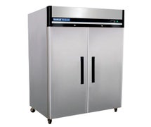 Central Exclusive 69K-165 Premium Reach-In Freezer, Two Doors, 49 Cu. Ft., All Stainless Steel