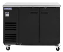 Kratos Refrigeration 69K-731 Commercial Solid Door Back Bar Cooler, Two Doors, 59"W, Black