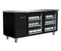 Central Exclusive 69K-107 Glass Door Back Bar Cooler, 2 Doors