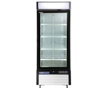Kratos Refrigeration 69K-826 Commercial Swing Glass Door Freezer, One Door, 27"W, 23 Cu. Ft., White