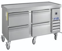 Central Exclusive 74" Refrigerated Equipment Stand, 4 Drawers
