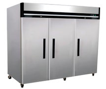 Kratos Refrigeration 69K-810 Commercial Reach-in Freezer, Three Doors, 72 Cu. Ft.