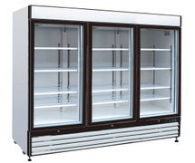 Kratos Refrigeration 69K-828 Commercial Sliding Glass Door Merchandiser, Three Doors, 81"W, 72 Cu. Ft., White