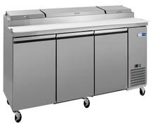 Kratos Refrigeration 69K-762 Commercial 94"W Pizza Prep Table, 12 Pan Capacity
