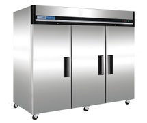 Kratos Refrigeration 69K-809 Commercial Reach-in Commercial Refrigerator, Three Doors, 72 Cu. Ft.
