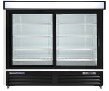 Kratos Refrigeration 69K-723 Commercial Sliding Glass Door Merchandiser, Two Doors, , 54"W, 48 Cu. Ft., White Exterior