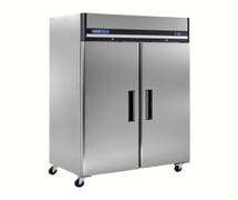 Central Exclusive 69K-162 Premium Reach-In Refrigerator, Two Doors, All Stainless Steel