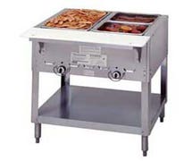 Duke 302 - Aerohot Gas Hot Food Table - Stationary 2 Wells, 30-3/8"W