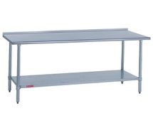 48"Wx30"D Heavy Duty Work Table With 1-1/8" Riser, Stainless Steel