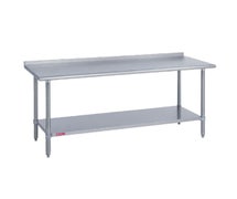 36"Wx24"D Heavy Duty Work Table With 1-1/8" Riser, Stainless Steel