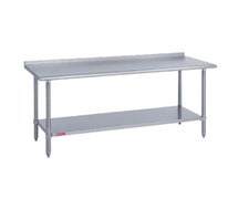 Duke 314-2436-2R 36"Wx24"D Heavy Duty Work Table With 1-1/8" Riser, Galvanized Undershelf