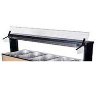 Buffet Shelf with Sneeze Guard, 73-5/8"W, Single Sided, for Buffet Unit 700-246, With Fluorescent Lights