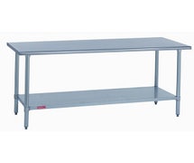 Duke 316-24120 24" x 120" 16-Gauge Stainless Steel Work Table with Galvanized Steel Undershelf