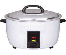 Central Restaurant CHEFRC23 Rice Cooker - 23 Cup, White Painted Body
