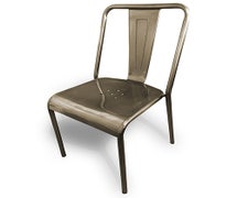 Vintage Gunmetal Metal Chair