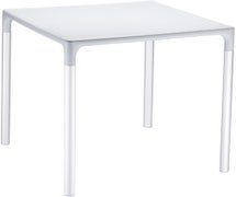 Compamia ISP758-SIL Mango Alu Square Table Silver Gray 28 inch, EA of 1/EA