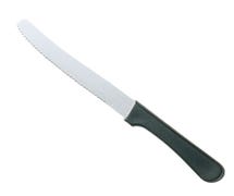 Walco 790527 Steak Knife 4-5/8" Blade, Rounded Tip, Black Poly Handle