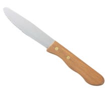 Walco 630527 Steak Knife 5" Blade, Rounded Tip, Wood Handle