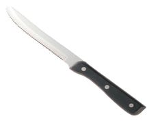 Walco 980527 Steak Knife 5" Blade, Rounded Tip, Black Plastic Handle