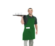 Chef Revival 601BAC-HG Bib Apron, 30" x 34", Hunter Green