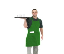 Chef Revival 601BAC-GN Bib Apron, 30" x 34", Kentucky Green