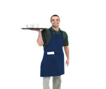 Chef Revival 601BAC-NV Bib Apron, 30" x 34", Navy Blue