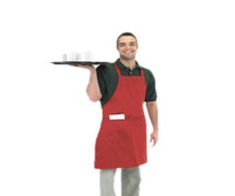 Chef Revival 601BAC-RD Bib Apron, 30" x 34", Red