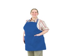 Chef Revival 601BAO-3-RB Front-Of-The-House Gourmet Bib Apron, 28" x 30", Royal Blue