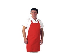 Chef Revival 601NP-RD Bib Apron, 28" x 34", Red