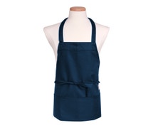 Chef Revival 602BAFH-NV Front-Of-The-House Bib Apron, 27" x 25", Navy Blue