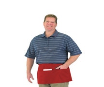 Chef Revival 605WAFH-RD Front-Of-The-House Waist Apron, 23" x 12", Red