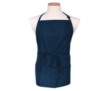 Chef Revival 612BAFH-NV Bib Apron, 28" x 27", Navy Blue