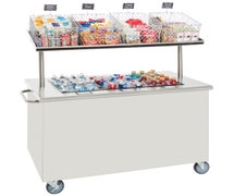 Mobile Breakfast Cart by Hubert - Stainless Steel with Ice Bin