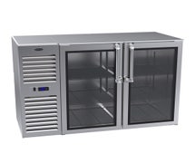 Krowne Metal NS52L-KNS - Bar Back Storage Cooler - 2 Glass Swing Doors, 35"H, Left Hinge, Stainless Steel,