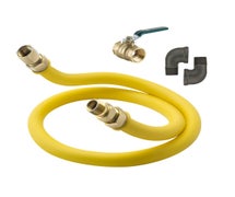 Krowne S7536K Royal Series 3/4" Stationary Gas Connector Kit with Elbows and Gas Valve, 36" Long, Packed in Color Box