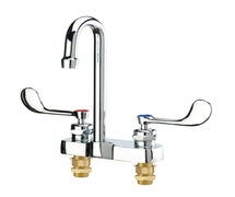 Krowne Metal 14-546L Royal Series 4"Deck-Mount Lavatory Faucet with Gooseneck Nozzle