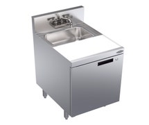 Krowne KR24-MT18-C Royal Series Dump Sink with Adjustable Cutting Board and Trash Chute, 18"Wx24"Dx36"H