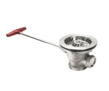 Krowne 22-850 Royal Series Stainless Steel 3-1/2" Rotary Drain Valve with Full Handle